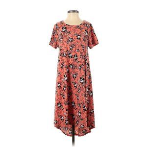 LuLaRoe Carly Swing Dress High/Low Size Small (Oversized) Minnie Mouse Print